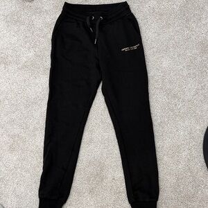 Armani Exchange Kids Black Sweatpants